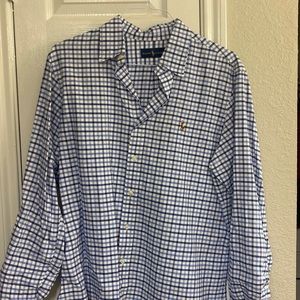 Plaid blue Ralph Lauren button down